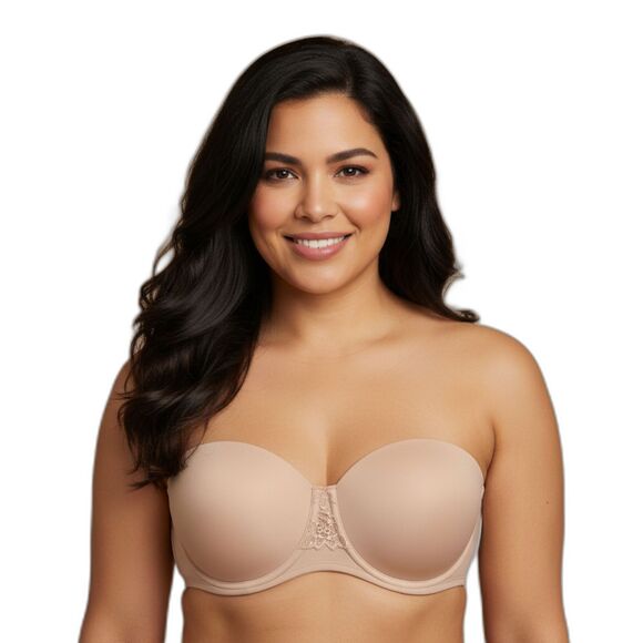 Vanity Fair Beauty Back Strapless Bra, Rose Beige 36C - Picture 1 of 9